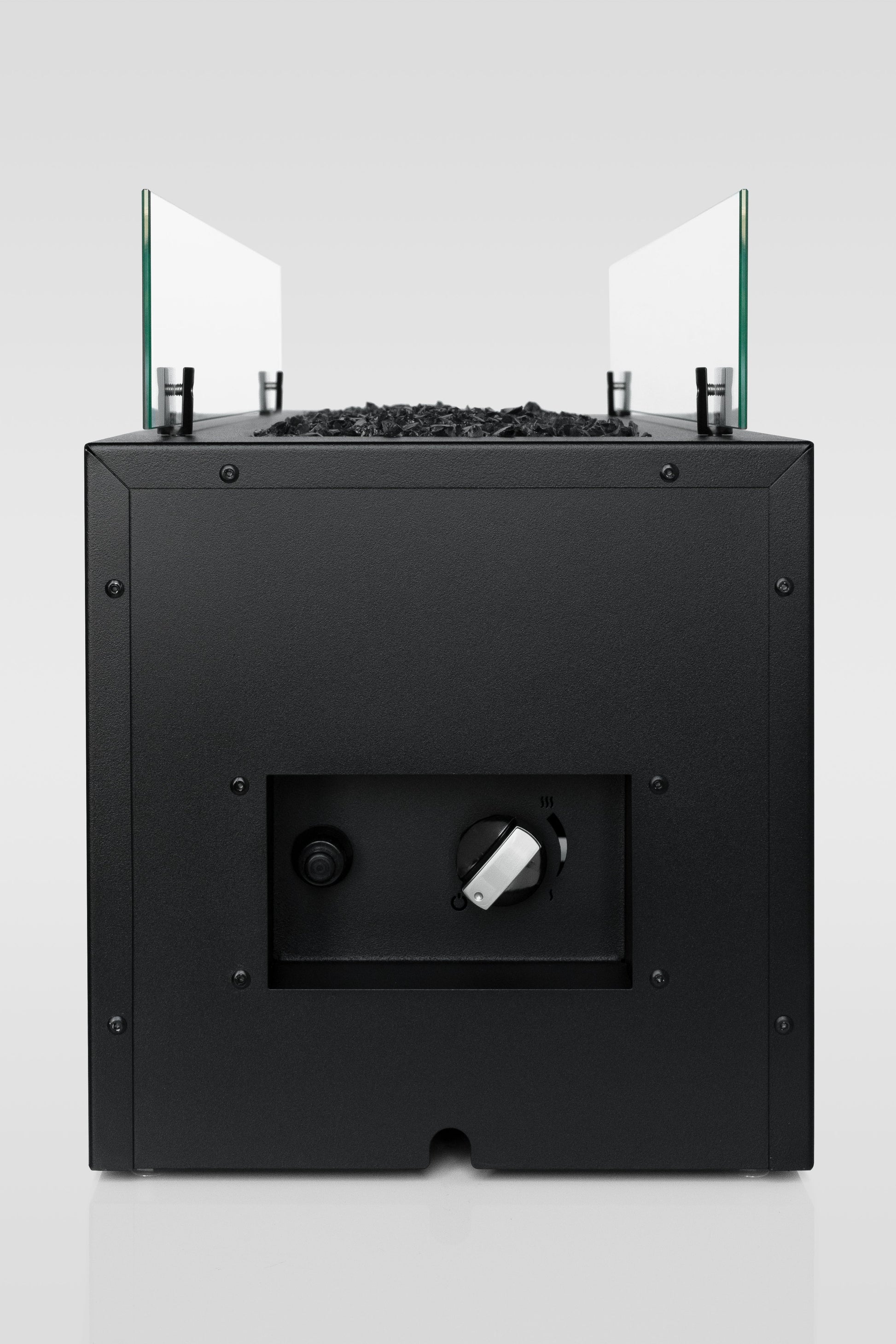 Brasero de Gas Moderno para Exterior: Elegancia y Calor con Planika — vista lateral