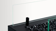 Brasero de Gas Moderno para Exterior: Elegancia y Calor con Planika — con paneles de cristal