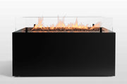 Brasero de Gas Moderno para Exterior: Elegancia y Calor con Planika — vista frontal