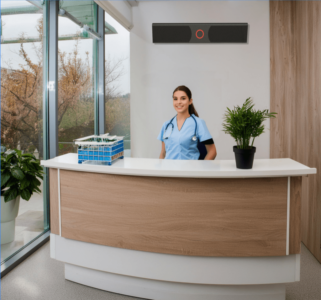 Chimenea Eléctrica Infrarrojo de Alta Eficiencia | Infralia — en terraza, 2400 W