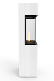 Chimenea de bioetanol blanca Arcticon White con tecnología BEV — color blanco