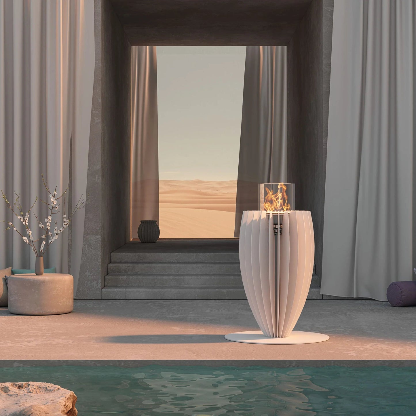 Chimenea de bioetanol de lujo Tuli Design | GlammFire