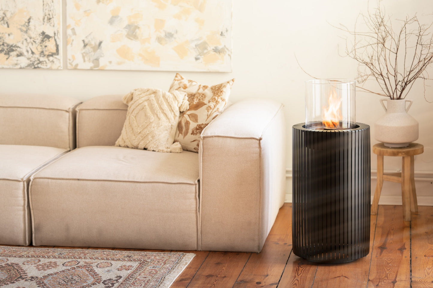 Chimenea de bioetanol para terraza | Elegancia en tu Jardín — en terraza