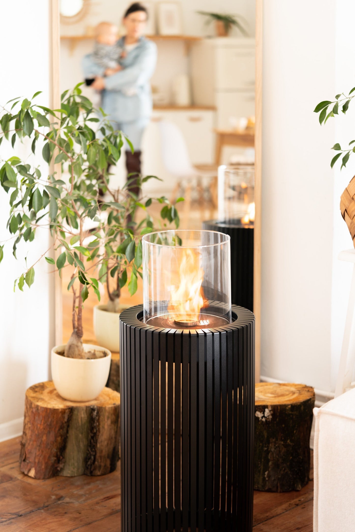 Chimenea de bioetanol para terraza | Elegancia en tu Jardín — vista frontal