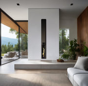 Chimenea Eléctrica Pared G-Cera con Calefacción de 2400W | Infralia — con control inteligente, con pantalla 4K, 2400 W