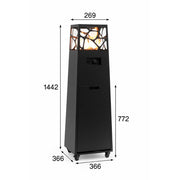 Chimenea exterior de gas para HORECA  | Pyramid Planika