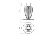 Chimenea de bioetanol de lujo Tuli Design | GlammFire
