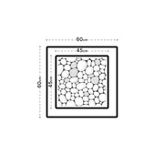 Estufa a gas exterior Engasco 55 – Calor elegante para tu terraza — ilustración técnica (medidas)