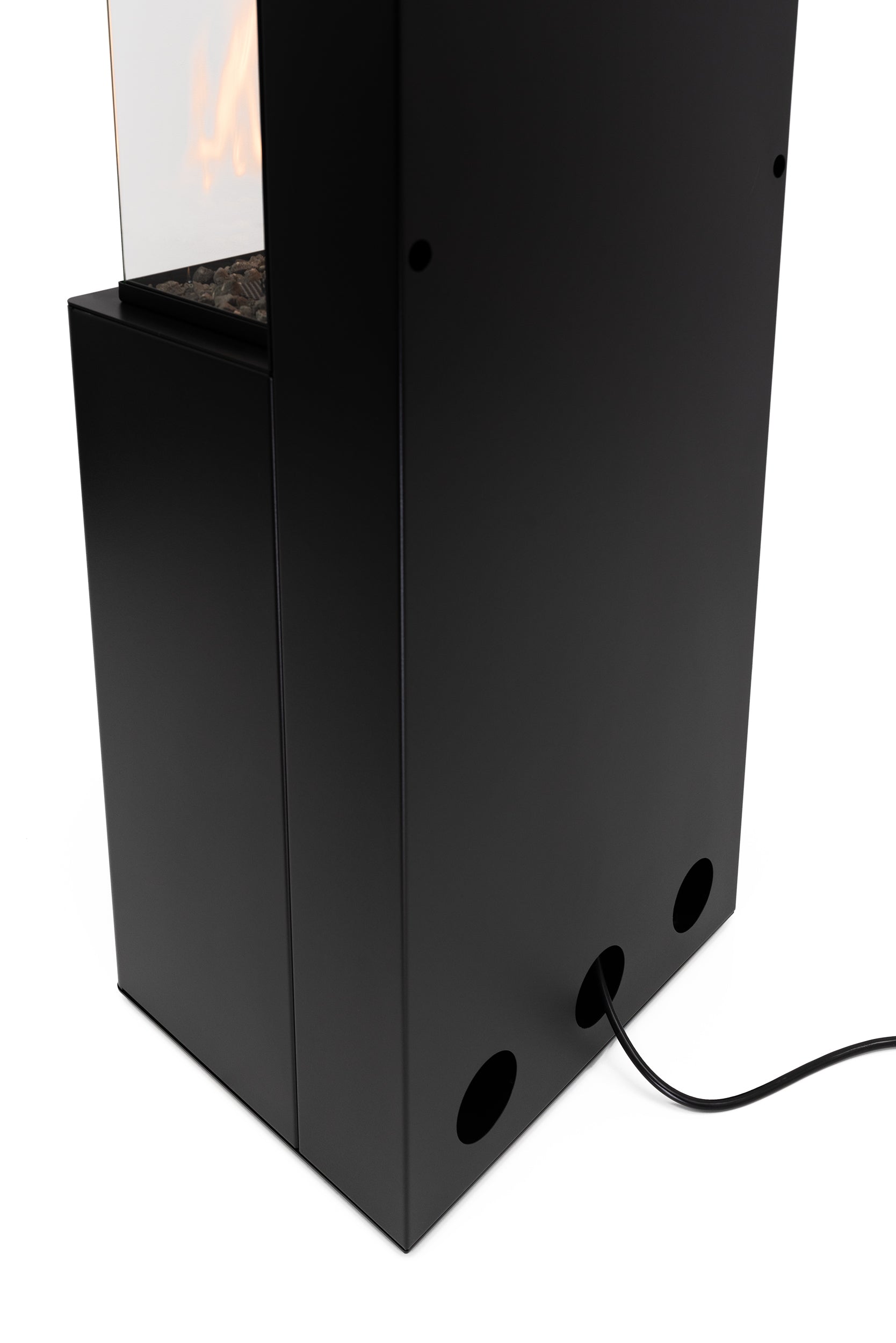 Estufa Bio Etanol de Alta Tecnología con Arcticon BEV | Planika — detalle en primer plano, color negro