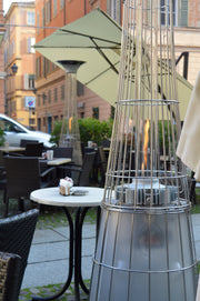 Estufa de Gas Exterior Dolce Vita EP – Elegancia y Calor con LED | Italkero — en terraza