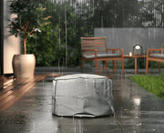 Estufa de Gas para Exterior con Función BBQ | Planika — con funda protectora, con llama encendida