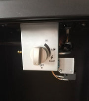 Estufa Para Exteriores Compacta de Italkero - Etna — detalle en primer plano, en jardín