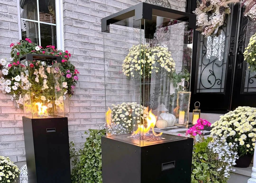 Estufa para Terraza | Faro: Elegancia y Calidez para Exteriores — en jardín