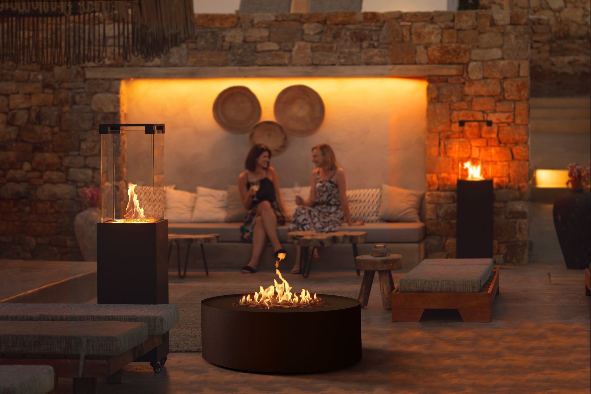 Estufa para Terraza | Faro: Elegancia y Calidez para Exteriores — detalle en primer plano