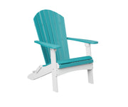 Silla Adirondack Plegable – Garantía de 20 Años | Berlin Gardens — en jardín, bicolor azul aruba y blanco