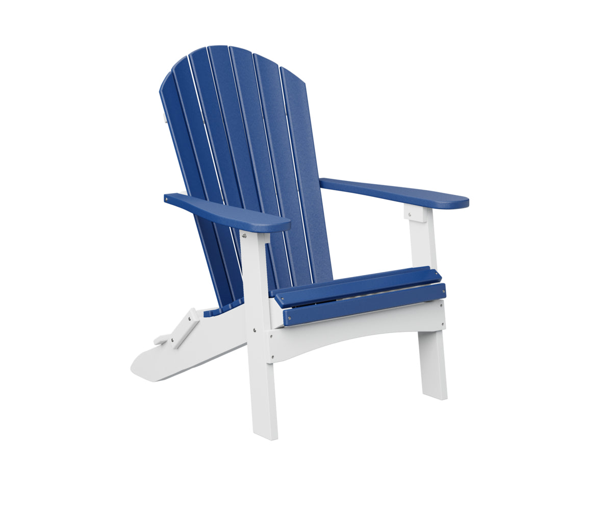 Silla Adirondack Plegable – Garantía de 20 Años | Berlin Gardens — en jardín, vista 3/4