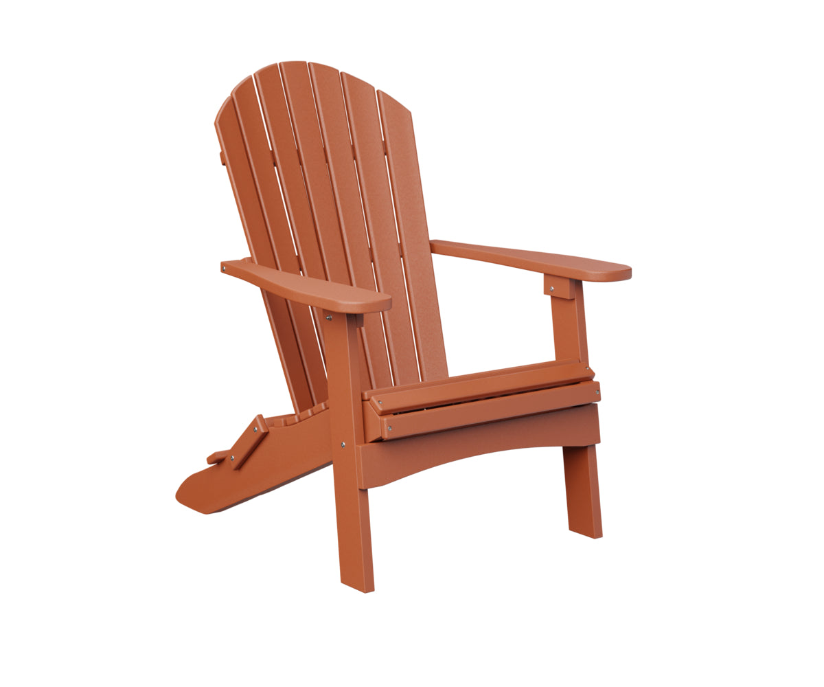 Silla Adirondack Plegable – Garantía de 20 Años | Berlin Gardens — en jardín, color rojo