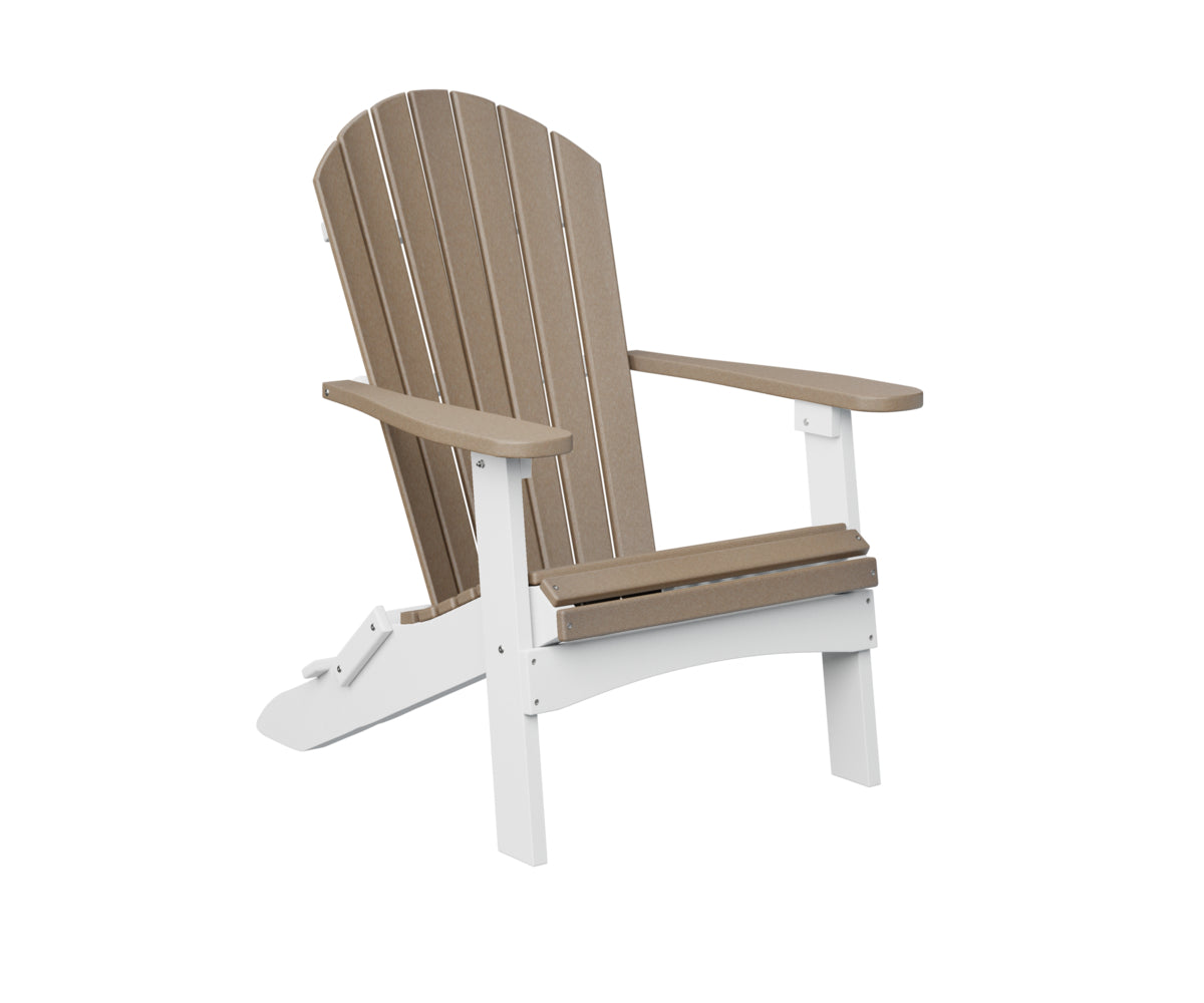 Silla Adirondack Plegable – Garantía de 20 Años | Berlin Gardens — en jardín, color weatherwood
